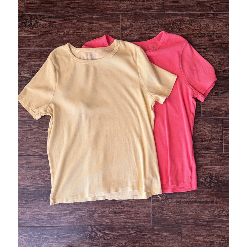 Time and Tru Ribbed Short Sleeve Tops Bundle - XXXL